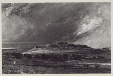 Old Sarum, gravé par David Lucas (1802-81), 1833
